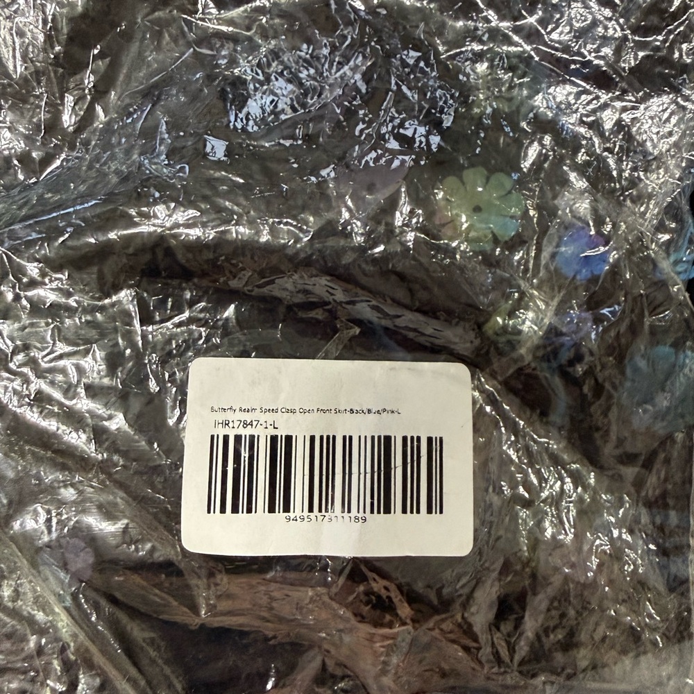 iHeartRaves Black Holographic Set with Multicolor Butterfly Design - Picture 6 of 6